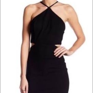 ASTR the Label black cutout mini dress